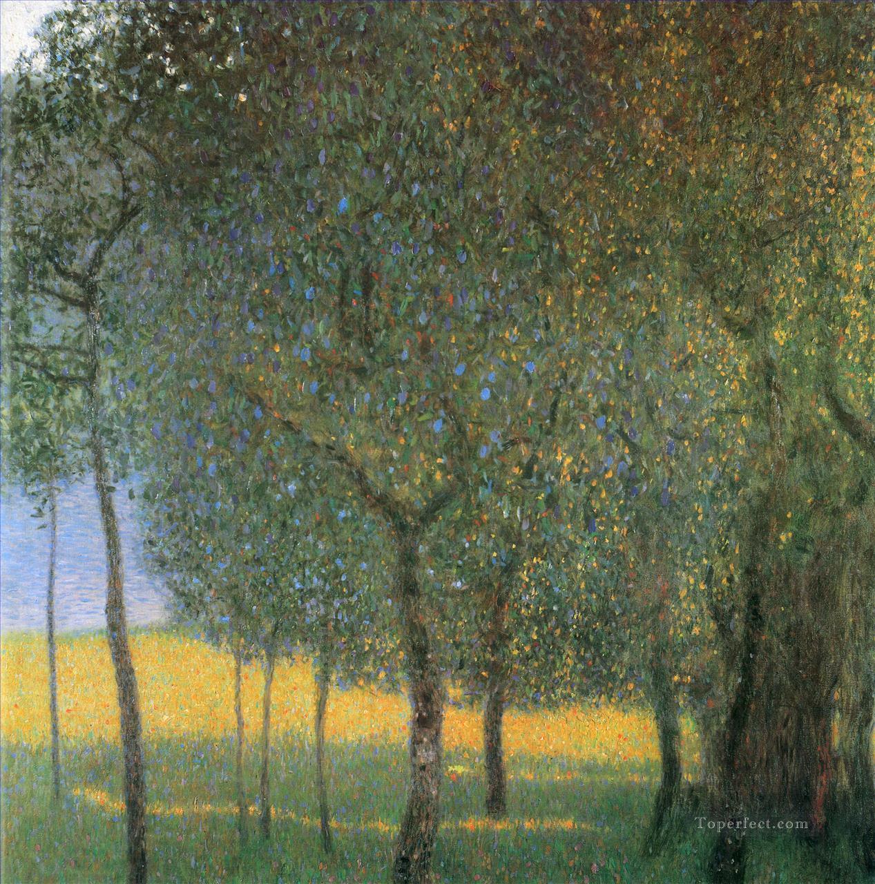 Árboles frutales bosque de Gustav Klimt Pintura al óleo